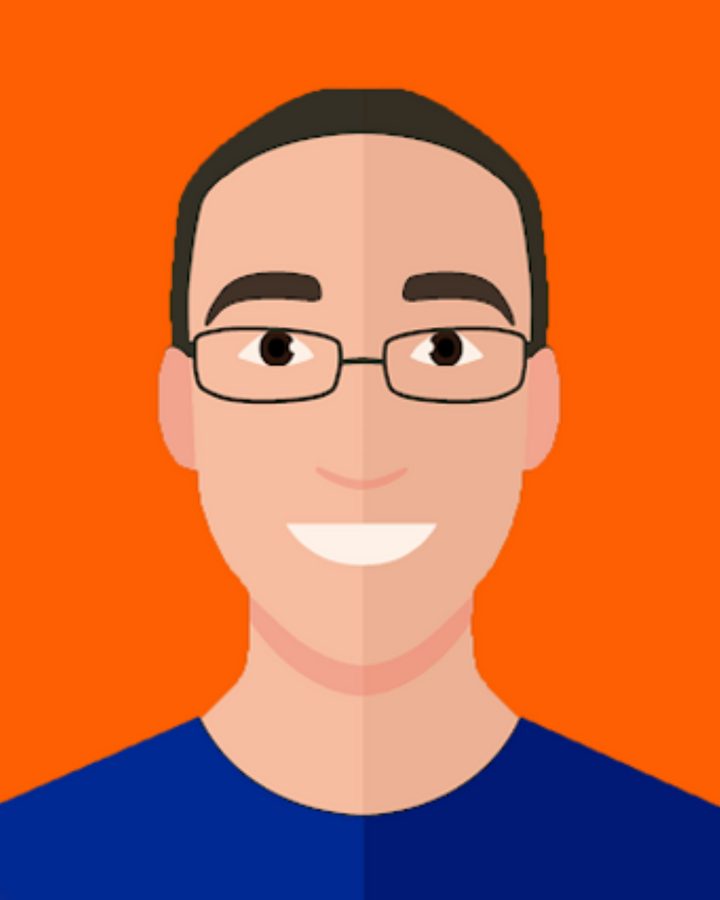 Illustrated portrait of Cameron Wright